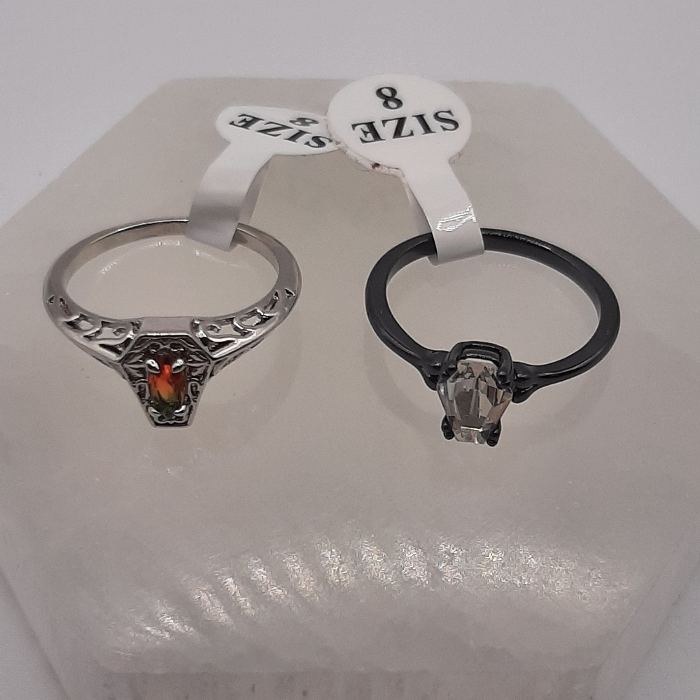 R876 Coffin Rings Plated - Fragrant Jewels